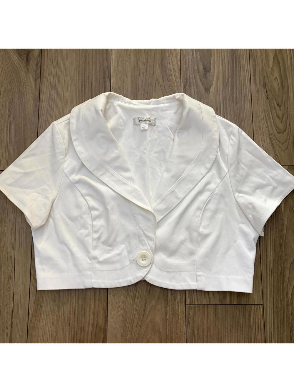 Y2K SAILOR BOLERO TOP